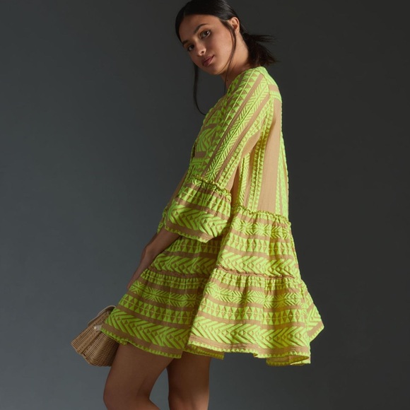 Devotion Twins Ella dress in lilac & neon yellow, NEW NWT, Size M from Anthro - Picture 2 of 9